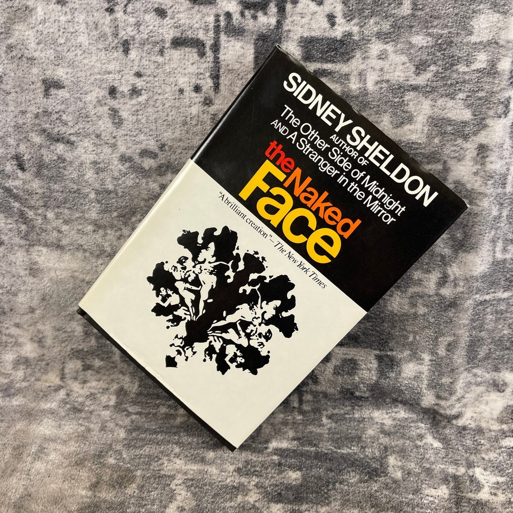 Vtg Sidney Sheldon The Naked Face Hardcover Novel 1970s Thriller Mystery Crime